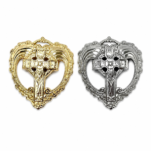 P2420 Cross Heart Lapel <b>Pin</b> Christian Religious Enamel Brooch Faith Symbol Badge For Clothing <b>Backpack</b> Church Gift - Product Image 1