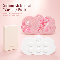 Patch Chauffant au Safran pour le Confort Abdominal et Utérin des Femmes – Soin Quotidien pour les Règles et la Routine – Réchauffant Corporel Féminin