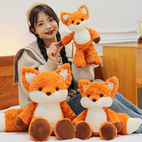 HY Peluche Renard Orange Mignon Populaire, Jouet Confortable Rembourré en Coton PP, Cadeau pour Machine à Pinces