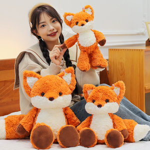 HY Popular Muñeco de Peluche de Zorro Pequeño para Correr, Lindo Zorro Naranja Reconfortante, Relleno de Algodón PP, Regalo para Máquina de Agarrar - Product Image 1