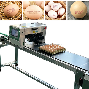 Machine <span class=keywords><strong>de</strong></span> codage d'œufs à grande vitesse, machine d'impression sur œufs à encre <span class=keywords><strong>comestible</strong></span> pour la date, le logo et les codes QR <span class=keywords><strong>de</strong></span> traçabilité - Product Image 1