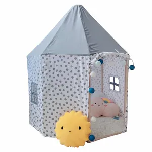 Tente de maison de jeu pour bébé personnalisée en usine JWS-112 tente de château pour enfants d'intérieur