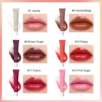 Gelée hydratante végétalienne Lip Glaze Vente en gros Beurre liquide Baume à lèvres hydratant Marque privée