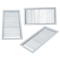 Obturateur réglable monocouche de sortie d'air en alliage d'aluminium pour climatiseur et CVC