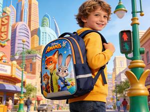 大人気漫画Zoo2学生用バックパック、スタイリッシュな保温バッグ、子供用漫画ハンドバッグ、ペンケース、3点セット卸売 - Product Image 1