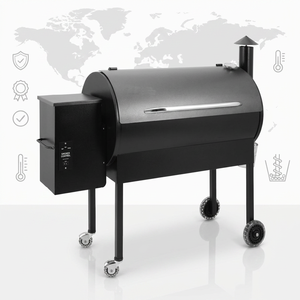 <span class=keywords><strong>Parrilla</strong></span> de pellets de madera SELOWO H01A, ahumador de carbón estilo americano <span class=keywords><strong>sin</strong></span> electricidad, barbacoa doméstica - Product Image 1