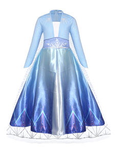 Disfraz de Elsa de Manga Larga <span class=keywords><strong>para</strong></span> Niñas, Vestido de Princesa <span class=keywords><strong>para</strong></span> Cumpleaños, Fiesta de Hadas, Disfraz de Ángel, Vestidos <span class=keywords><strong>Bonitos</strong></span> <span class=keywords><strong>para</strong></span> Cosplay - Product Image 4