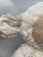 Songshan Toys Gros Mouton Pondéré Avec Visage Blanc Gris 35cm En Peluche Mignon Agneau Poupée Grand Animal En Peluche Pondéré Jouet Cadeau