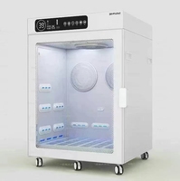 Équipement vétérinaire intelligent, cage à oxygène vétérinaire à contrôle de température, cage à oxygène ICU en acier inoxydable pour la thérapie oxygénante des animaux de compagnie