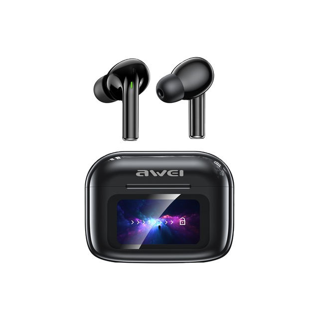 Awei TP29ANC AI ANC TWS Earbuds with LCD Touch Screen