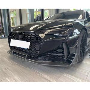 Offre Spéciale <span class=keywords><strong>A6</strong></span> mise à niveau RS6 Kit de carrosserie de pare-chocs avant pour <span class=keywords><strong>Audi</strong></span> C8 <span class=keywords><strong>A6</strong></span> S6 RS6 ABT lèvre avant - Product Image 4