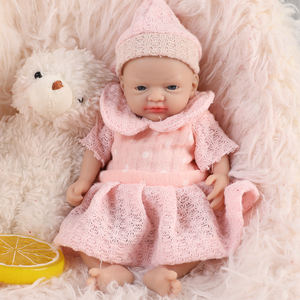 Poupées miniatures réalistes <span class=keywords><strong>de</strong></span> 7 pouces (18 cm), adorables bébés nouveau-nés, corps entier en silicone - Product Image 5