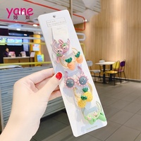 10 Stück Haarschmuck-Verpackungskarten für Kinder mit Treibsand und Tier-Gummibändern, Elastische Haarbänder