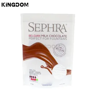 O chocolate reciclável Eco-amigável do café lanches sacos personalizados do zíper levanta-se o malote que empacota para o alimento