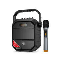 SHIDU H7 40W yankı ses TWS Bluetooth Karaoke makinesi kablosuz mikrofon taşınabilir PA hoparlör için parti toplantısı