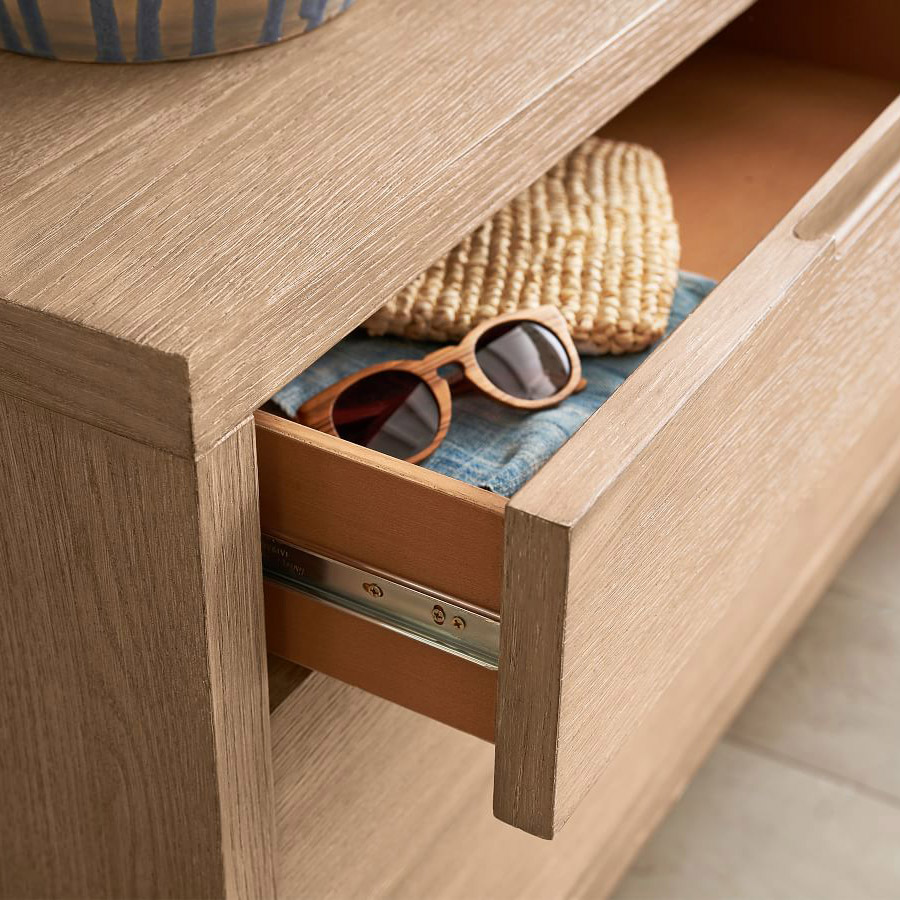 Hot selling contemporary modern oak wood home bedroom furniture wooden 6-drawer dresser