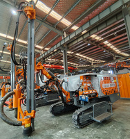 Foreuse hydraulique DTH à moteur diesel pour forage profond, équipement minier avec moteur et roulement, profondeur max. 300 m, prix compétitif