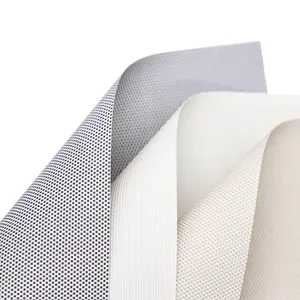 5% Open Factor White Beige Sunscreen Roller Blind Fabric