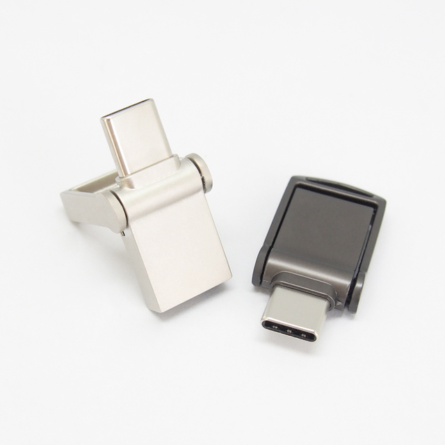 Hot Selling Type C Pendrive OTG USB Flash Drive Swivel OTG 8GB 16GB 32GB 64GB 128GB Mini Otg Usb Flash Drive