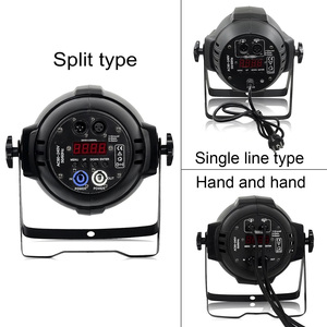メーカー9 LED RGBWA + UVディスコ照明PAR缶ステージライトPowercon <span class=keywords><strong>DMX</strong></span>コントロールワイヤー付き - Product Image 5