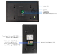 Sistema de Videoportero IP Inteligente Tuya para el Hogar, Monitor de Pantalla Táctil IPS de 10.1 Pulgadas y 768P, Control de Acceso a Puertas, Videoportero Eléctrico de Plástico