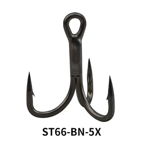 Hameçon triple en nickel noir et étain blanc de bonne qualité pour leurres de pêche en rivière, lac et ruisseau, appâts pour eaux moyennes - Product Image 5