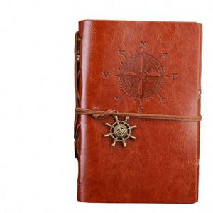 Personalized A7 <b>Notebooks</b> Pu Leather Vintage Kraft Paper <b>Blank</b> <b>Notebook</b> - Product Image 4