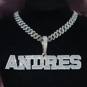 จี้เพชร VVS แบบกำหนดเอง ชุบเงินแท้ สไตล์ฮิปฮอป ดีไซน์ทันสมัยไม่ซ้ำใคร สำหรับงานปาร์ตี้ - Product Image 4