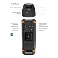 Mini haut-parleurs de fête de haute qualité bluetooth 80 watts équipement de sonorisation audio haut-parleur avec LED