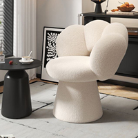 Chaise Pétale Luxe Léger, Tabouret de Coiffeuse Rotatif Haut de Gamme, Chaise de Maquillage pour Chambre et Salon de Manucure