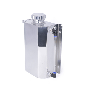 Universal 2L Plata Motor Aceite Combustible Gas <span class=keywords><strong>Catch</strong></span> Can Respiradero Tanque Botella Refrigerante Radiador Tanque de desbordamiento OCT-2L-SI - Product Image 1
