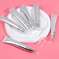 Gloss à lèvres liquide végétalien personnalisé MLM, label privé, imperméable, à usage multifonctionnel pour le visage, les lèvres, les yeux, dans un tube argenté