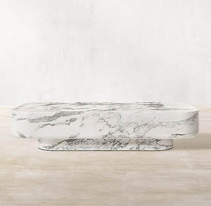 Customization Popular Modern Furniture Carved and Hand Finished Marble Coffee Tables - Product Image 1
