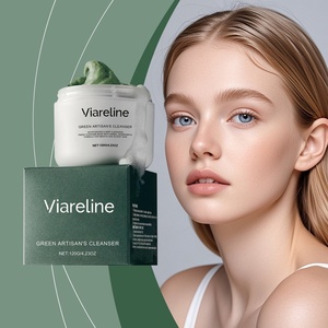 Nettoyant Visage Quotidien à l'Argile Bentonite, Thé Vert et Eau de Riz pour le Contrôle du Sébum et le Raffinement des Pores, pour une Peau Éclatante - Product Image 1