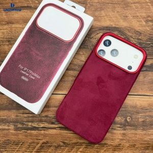 Étui pour <span class=keywords><strong>iPhone</strong></span> 16 <span class=keywords><strong>Pro</strong></span> en <span class=keywords><strong>Alcantara</strong></span>, étui de téléphone en <span class=keywords><strong>Alcantara</strong></span>, étui en cuir pour téléphone portable <span class=keywords><strong>14</strong></span> <span class=keywords><strong>Pro</strong></span> Max - Product Image 1