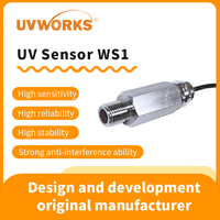Capteur UV WS1, petit, 8 mm, G1/4, 254 nm, mesureur d'intensité des rayonnements ultraviolets, étanche, UVWORKS