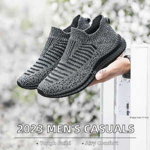 รองเท้าผ้าใบผู้ชายแบบสวมลำลอง ระบายอากาศ น้ำหนักเบา กันลื่น พื้นยางวัลคาไนซ์  แบบผูกเชือก  สำหรับเดินเล่นกลางแจ้ง  ปี 2023 - Product Image 3