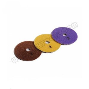 JDK 4 Zoll Wet 3 Step Diamond Polish ing Pad für die Vorbereitung der Granit-und Quarz oberfläche - Product Image 3