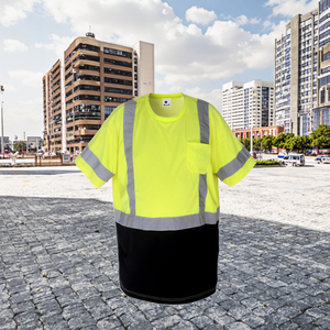 Biểu Tượng Tùy Chỉnh Dây Kéo An Toàn T-Shirt Đôi Dải Phản Quang May Thoáng Khí Lưới Vải Tùy Chỉnh Biểu Tượng Phản Quang - Product Image 2