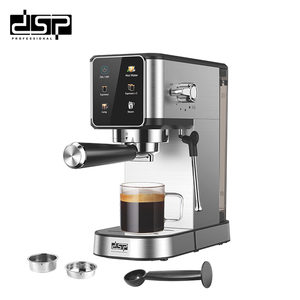 Machine à café expresso professionnelle DSP en promotion, pompe à eau <span class=keywords><strong>20</strong></span> bars, système de chauffage instantané, machine à café expresso électrique avec broyeur intégré - Product Image 1