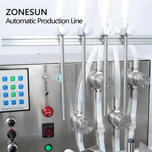 Machine de capsulage de remplissage de liquide de lait de yaourt de bouteille automatique de bureau de ZONESUN avec la ligne de production de Machine de cachetage de papier d'aluminium - Product Image 2