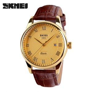 <span class=keywords><strong>SKMEI</strong></span> 9058 présidentiel hommes montre à quartz activité bracelet en cuir étanche haute qualité classique en stock kit de montre décontractée - Product Image 4