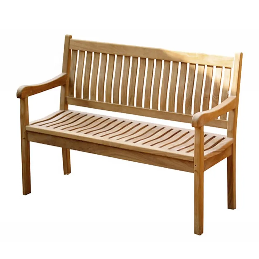 Cheap Solid Wood Antique Wonderful Teak Wave Bench 2 Outdoor Garden Villa Park Patio Benches Furniture