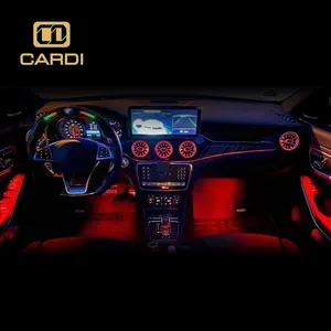 "Cardi" 12 cores da saída de ar dianteira com luz ambiente para mercedes benz w117/w240/w154/w246