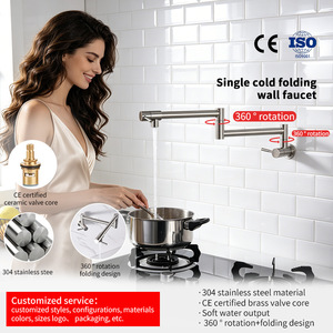 Grifo de Cocina Austenite de Acero Inoxidable de 4 Puntos para Montar en la Pared, Fácil Instalación - Product Image 2