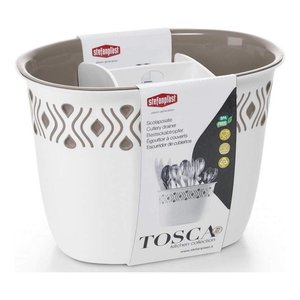 Scola posate (19,5x13,5x14cm) TOSCA Tortora 55700 - Product Image 1