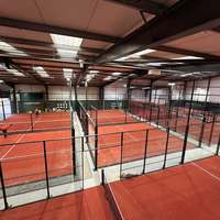 Terrain de padel panoramique QJIN à cadre renforcé, best-seller, avec structure en acier galvanisé à chaud – Constructeur de terrains de padel