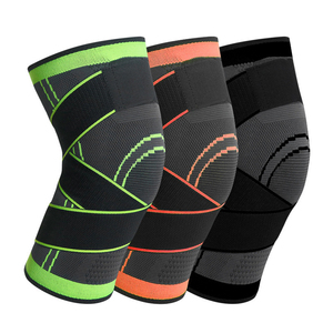 Men Women Unisex <b>Knee</b> Support <b>Protector</b> Compression Leg Sleeves Breathable <b>Knee</b> Brace With Elastic Straps - Product Image 1