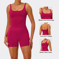 Evaricky Débardeurs de sport personnalisés avec logo, confortables, respirants, col carré, pour le fitness, le yoga, pour femmes