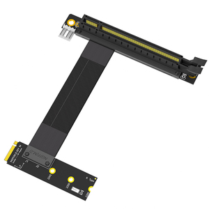 M.2 NGFF Key m để <span class=keywords><strong>PCI</strong></span>-E 16X Card đồ họa Riser Adapter Card, NVMe để <span class=keywords><strong>PCI</strong></span>-E <span class=keywords><strong>PCI</strong></span>-Express 16X cáp mở rộng (đúng hướng) - Product Image 1